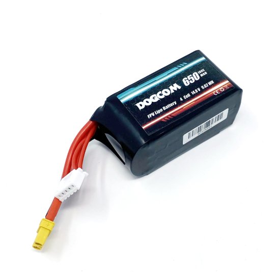 DOGCOM 650mAh 100C 4S 14.8V FPV lipo battery