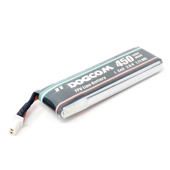 DOGCOM 450mAh 100C 1S 3.8V FPV リポ バッテリー BT2.0