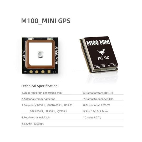 HGLRC M100_MINI GPS ドローンフライトコントローラー HGLRC M100_MINI GPS ドローンフライトコントローラー