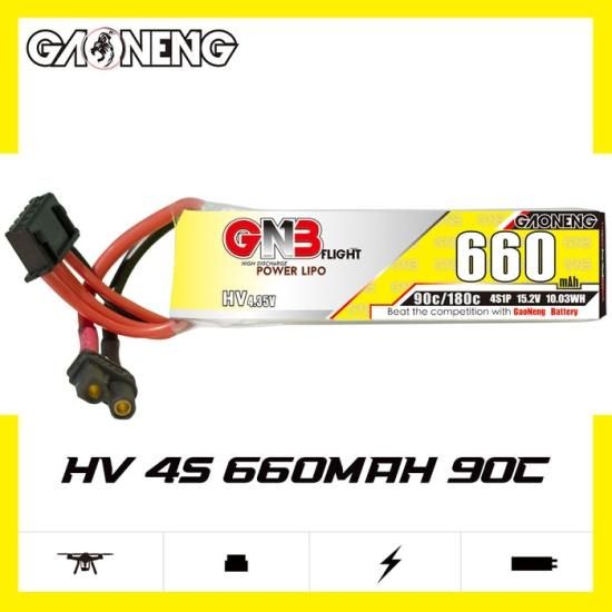 GNB Gaoneng 4S 15.2V 660mAh 90C XT30 リポバッテリー