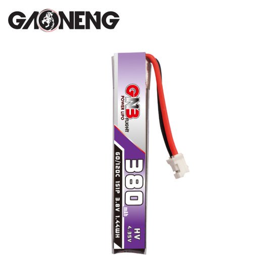 GNB 380mAh HV 1S リポバッテリー FPV バッテリー 60/120C 3.8V with