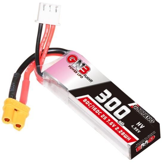 GAONENG GNB LiHV 2S 7.6V 300mAh 80C XT30 リポバッテリー