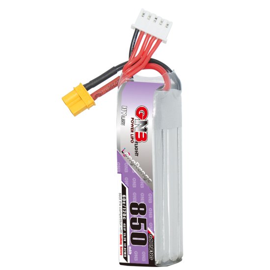 GAONENG GNB LiHV 4S 15.2V 850mAh 60C XT30 LiPo Battery