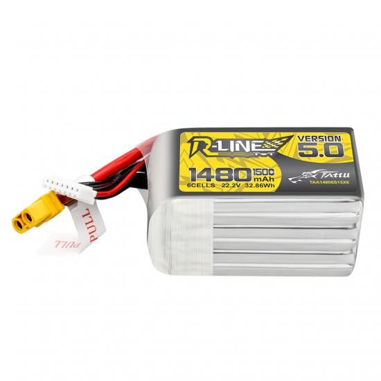 Tattu R-Line Version 5.0 1480mAh 6S 150C 22.2V リポ Tattu R-Line Version 5.0 1480mAh 6S 150C 22.2V リポ