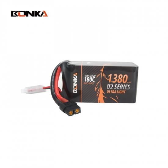 BONKA FPV 1380mAh 180C 6S ウルトラシリーズ レーシング リポ BONKA FPV 1380mAh 180C 6S ウルトラシリーズ レーシング リポ