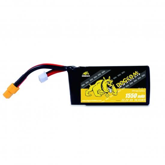 Dogcom 6S 1550mAh リポバッテリー6個 DOGCOM 1550mAh 150C 6S 22.2V Lipo battery