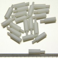 Nylon Pillar Hex Spacer (Single Flat Head / M3x15+6mm / 20pcs) [03-466]