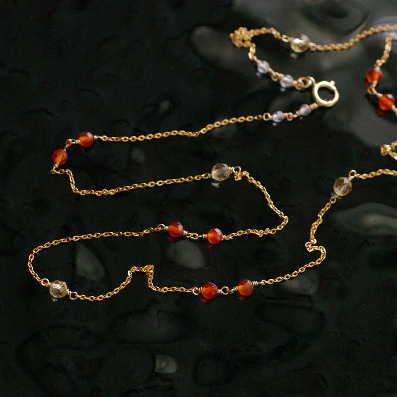 chain : Carnelian&Citrine（necklace）40・50・60 cm