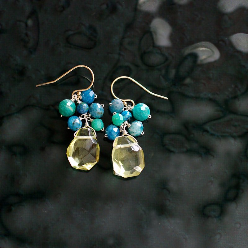 fusa : Lemon & Blue（earring）