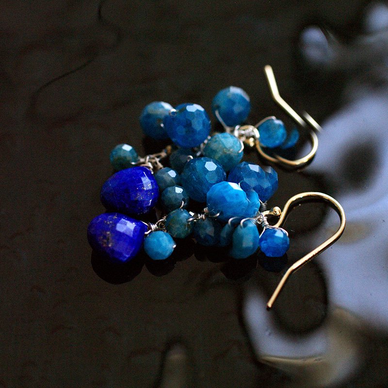 yamabudo : blue & blue（earring）