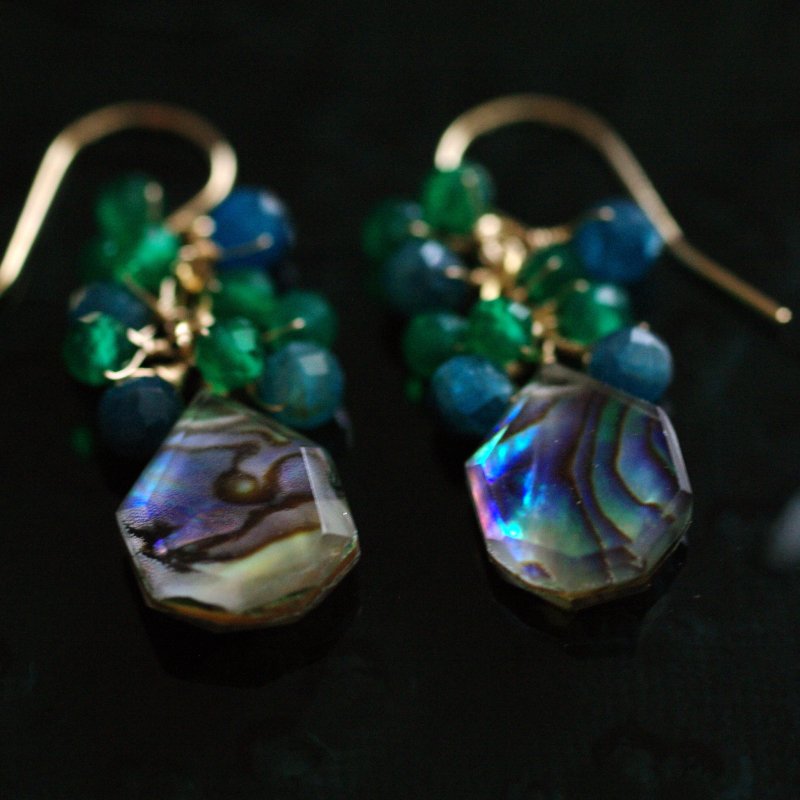 fusa : green & blue（earring）