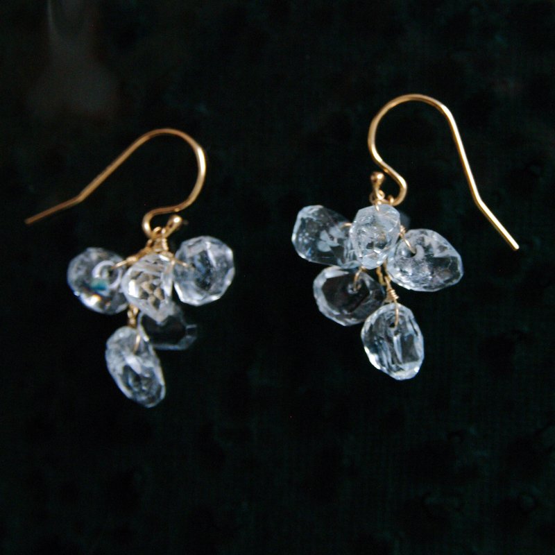 fusa : Aquamarine（earring）