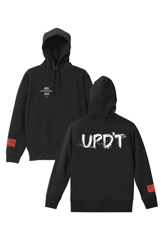 グリーン・ホワイト系 完成品♪ UPD'T Pigment Hoodie ロゴ パーカー