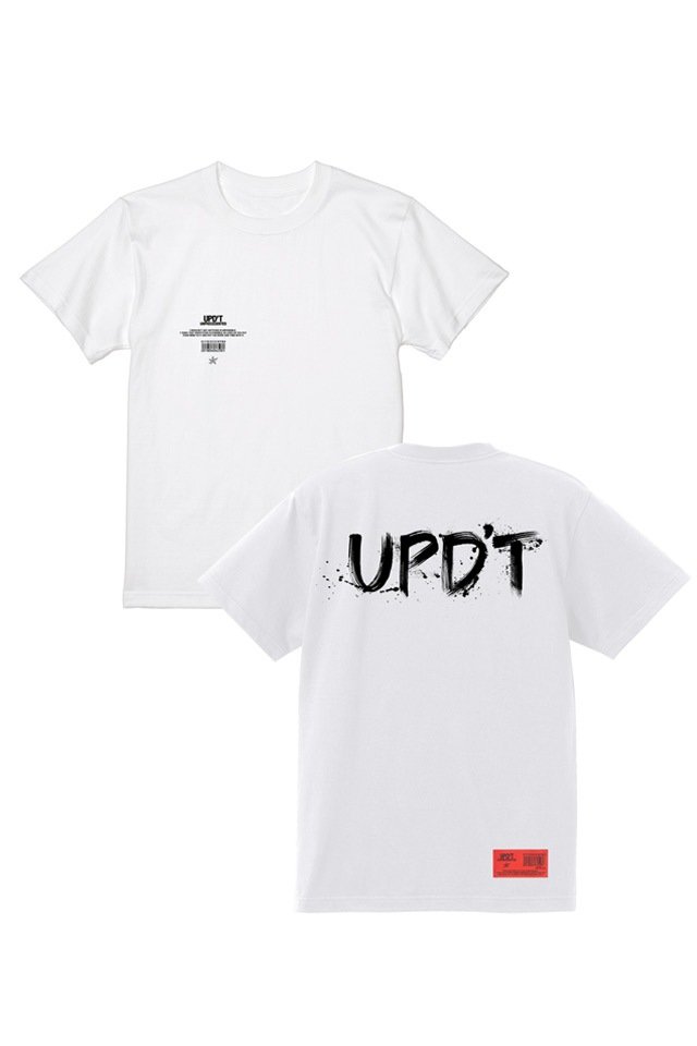 UPD'T - CALLIGRAPHY LOGO Tシャツ (WHITE)