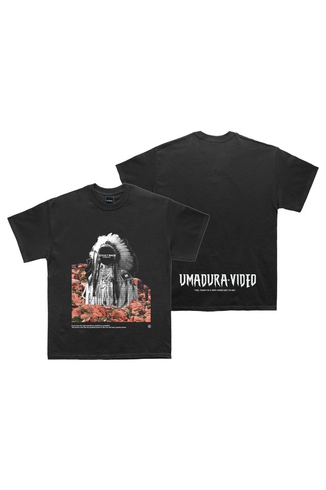 H＞FRACTAL × UMADURAVIDEO -「HOPI」Tシャツ(BLACK)