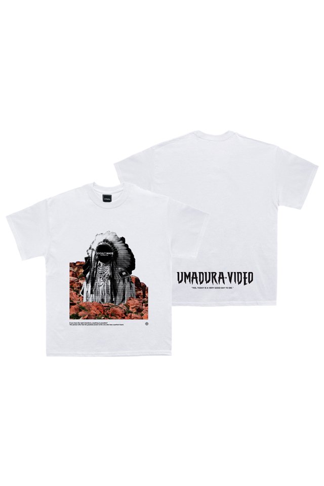 H＞FRACTAL × UMADURAVIDEO -「HOPI」Tシャツ(WHITE)
