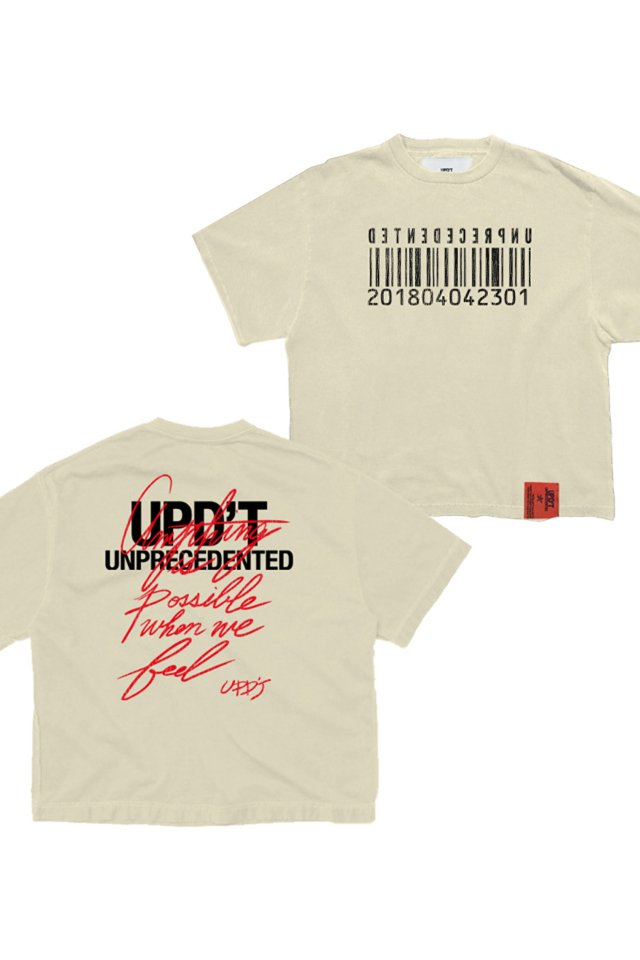 買収 K-1武尊 UPD'T pigment taggingTシャツ バニラ サイズ3