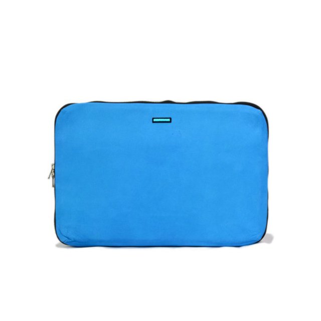 MUZE TURQUOISE LABEL - LEATHER BRIEF CASE (SUEDE TURQUOISE)