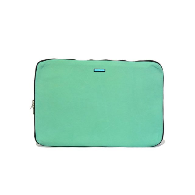 MUZE TURQUOISE LABEL - LEATHER BRIEF CASE (SUEDE MINT)