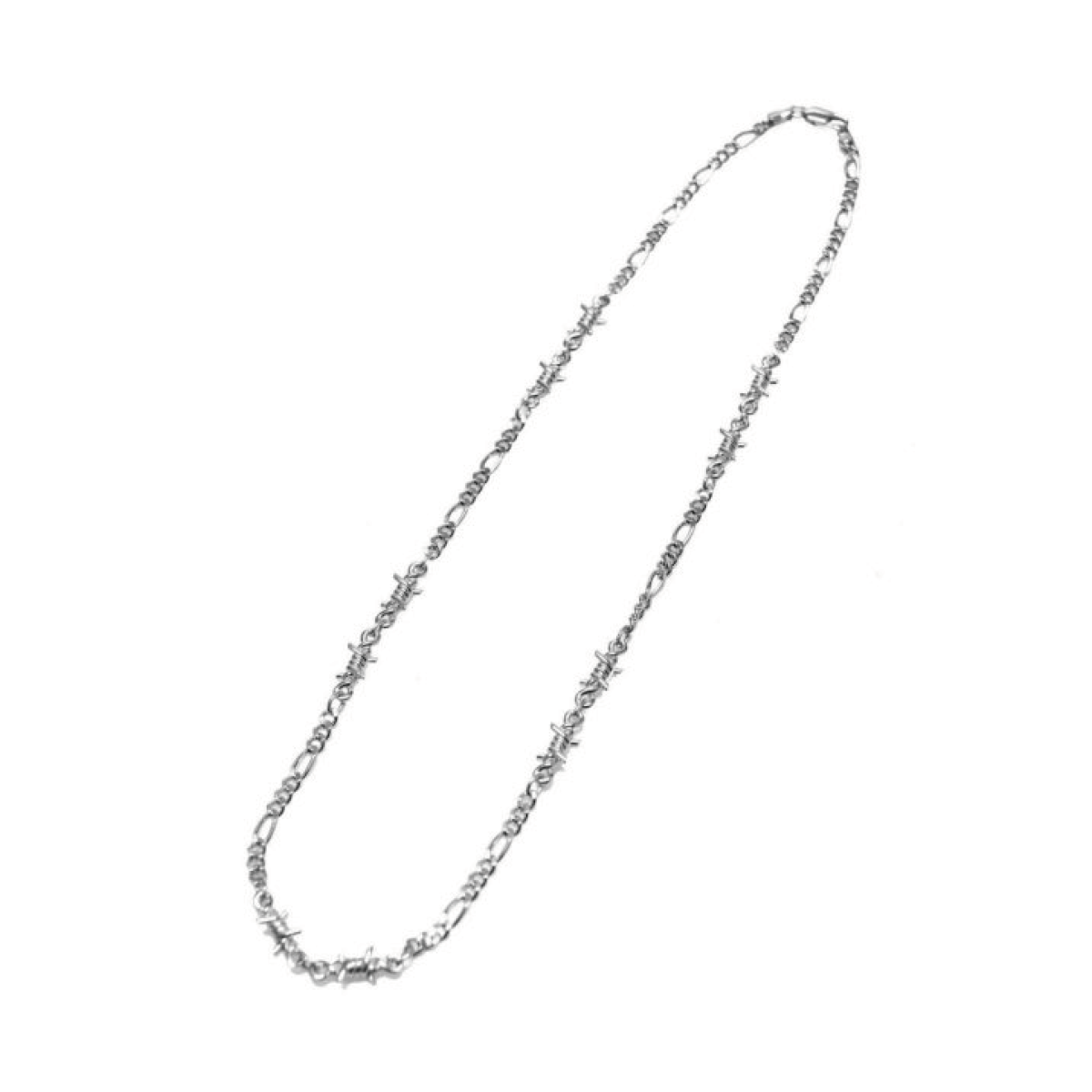 elconductorH - ×AVALANCHE COMBINATION WIRE CHAIN NECKLACE(SILVER)  コンダクター2022年春夏コレクション アヴァランチ コンビネーション ワイヤーチェーンネックレス