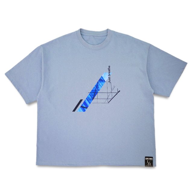 LOVE/HATE×PRDX PARADOX TOKYO - MIRROR PRINTED T-Shirts  (L.BLUE) ラブヘイト パラドックス