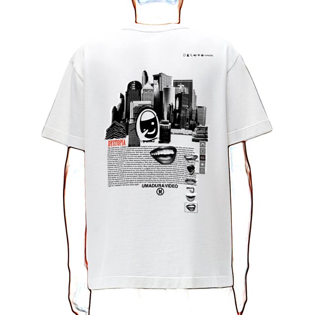 【予約商品5月下旬より順次お届け予定】H＞FRACTAL × UMADURAVIDEO -「METAVERSE」Tシャツ(WHITE)