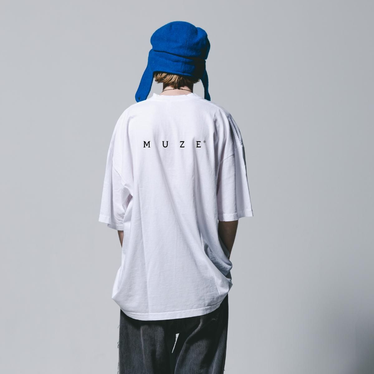 6月5日(月)20時発売】MUZE BLACK LABEL - 22SS LOGO TEE (WHITE) ミューズ 2022年春夏コレクション ロゴ Tシャツ