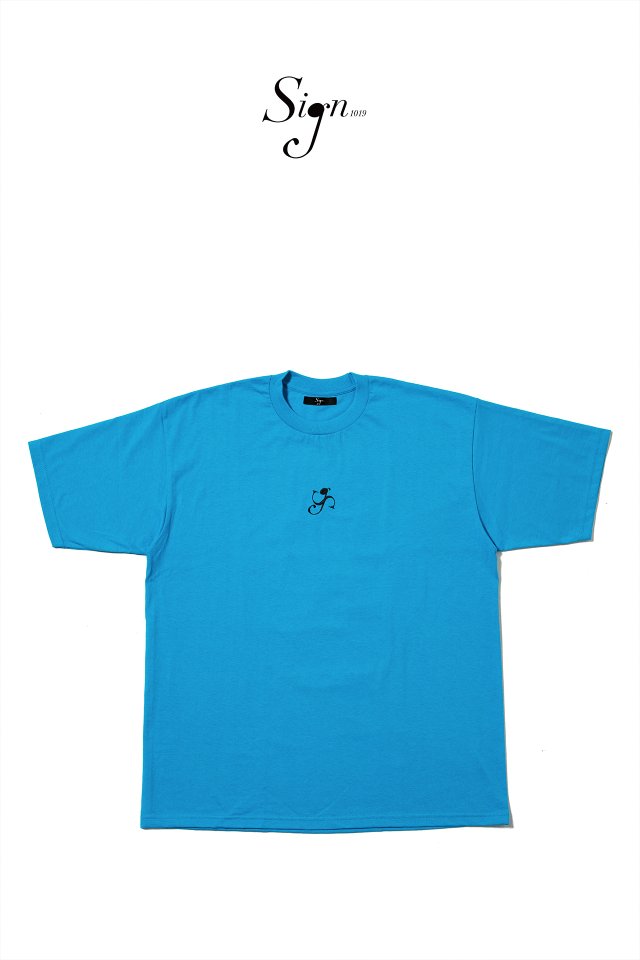 Sign1019 DANCING LOGO EMBROIDERY T-SH (TURQUOISE Ltd120)