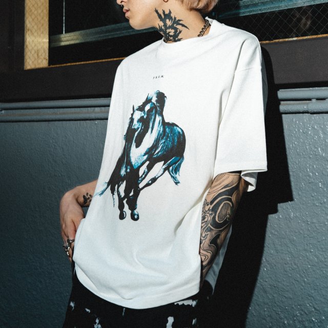 【coming soon】【6月27日(月)19時より発売開始】PRDX PARADOX TOKYO-GRAPHIC BIG T-SHIRTS “CARRIAGE” ( WHITE ) パラドックス