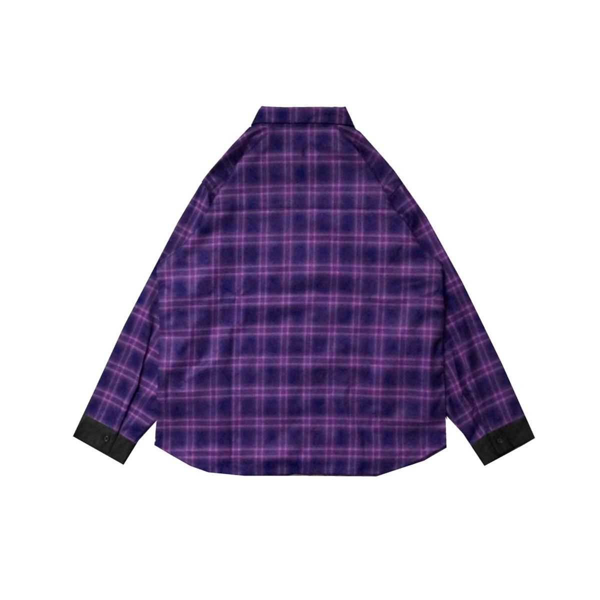 PRDX PARADOX TOKYO - CHECK ZIP SHIRTS ( PURPLE ) パラドックス 