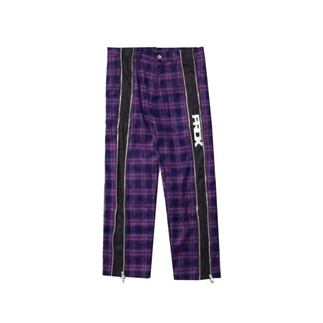 【40％OFF】PRDX PARADOX TOKYO - ZIP MULTIWAY CHECK PANTS ( PURPLE )チェックパンツ セットアップ