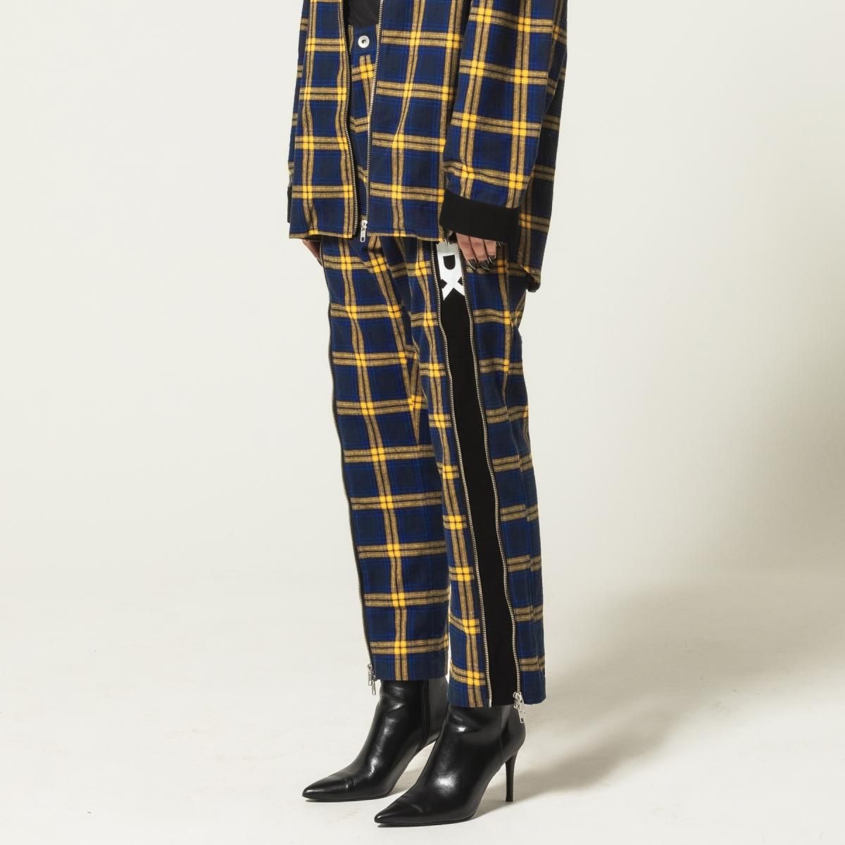 PRDX PARADOX TOKYO - ZIP WULTIWAY CHECK PANTS ( YELLOW