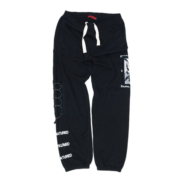 <img class='new_mark_img1' src='https://img.shop-pro.jp/img/new/icons1.gif' style='border:none;display:inline;margin:0px;padding:0px;width:auto;' />PRDX PARADOX TOKYO - DRAWING PATCH SWEAT PANTS ( BLACK ) プリントスウェットパンツ