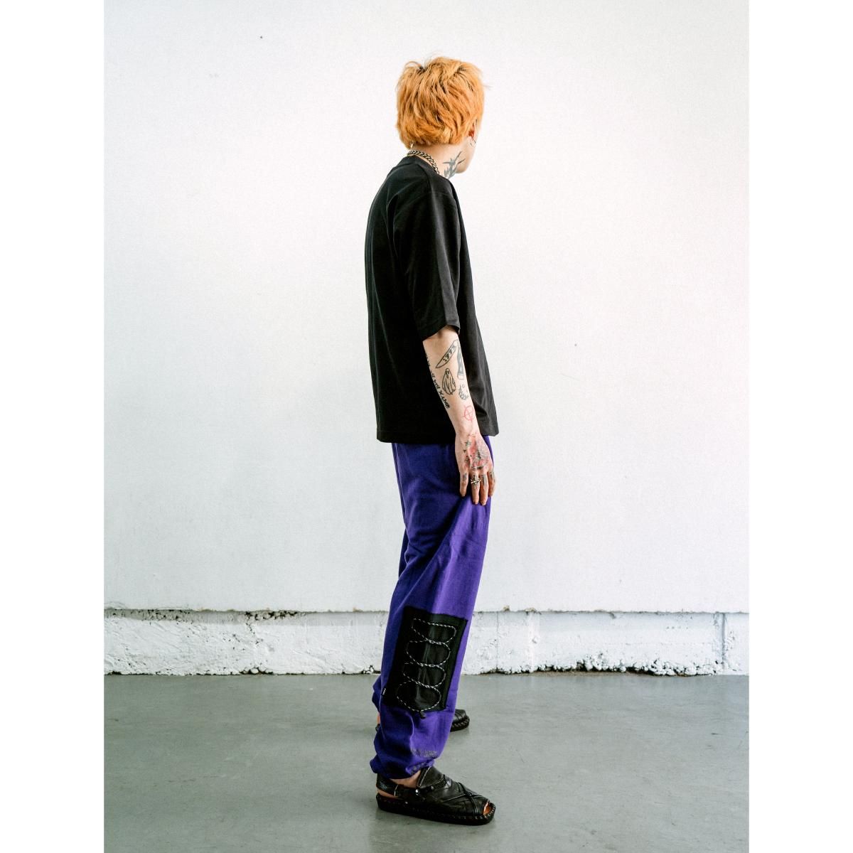 PRDX PARADOX TOKYO - DRAWING PATCH SWEAT PANTS ( PURPLE