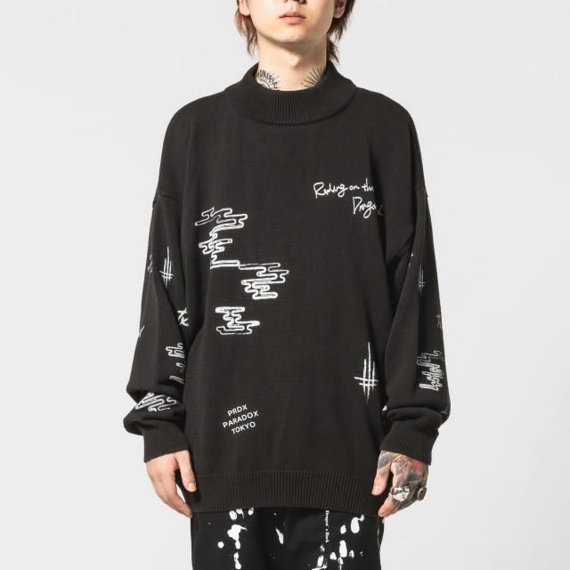 PRDX PARADOX TOKYO -  ICONS MOCK NECK KNIT ( BLACK )ѥɥå ץȥ˥åȥå 22AW
