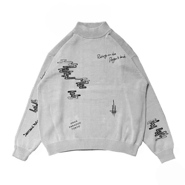 PRDX PARADOX TOKYO -  ICONS MOCK NECK KNIT ( GRAY )ѥɥå ץȥ˥åȥå 22AW