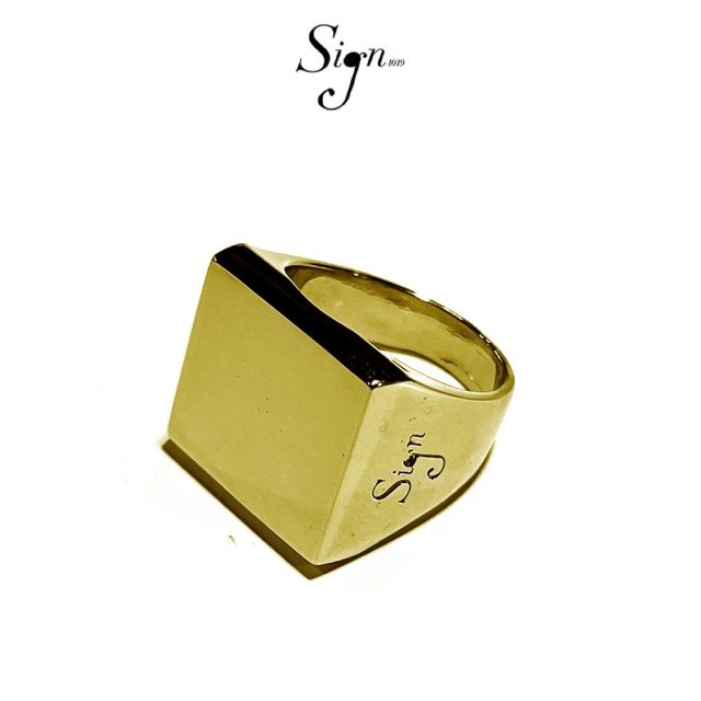 Sign1019 LOGO RING(GOLD)