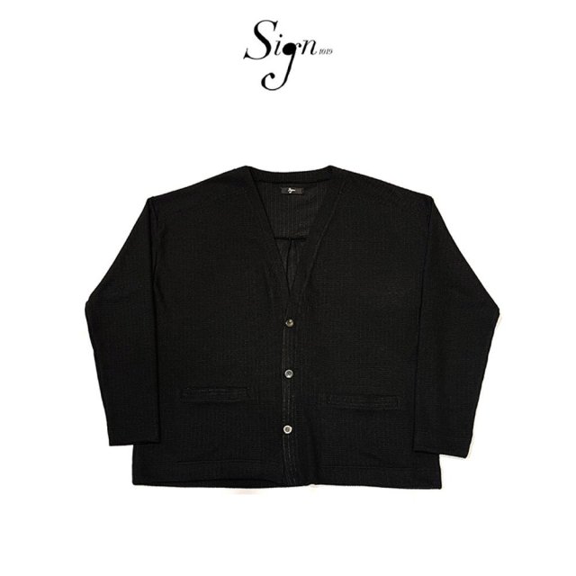 Sign1019 CARDIGAN (BLACK)