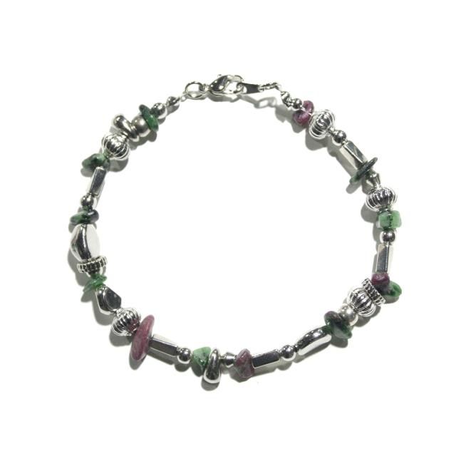 PRDX PARADOX TOKYO - STONE & SILVER BEADS BRACELET (GREEN) ֥쥹å ŷ ӡ󥾥