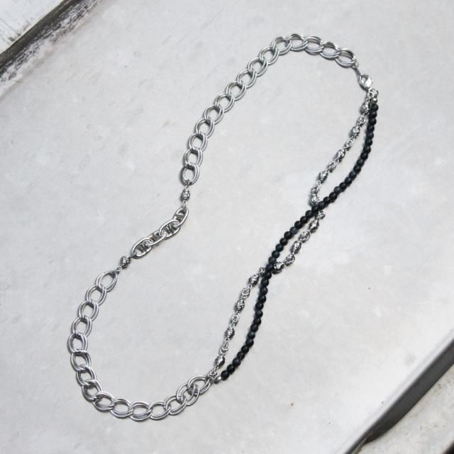 129()ȯPRDX PARADOX TOKYO - DIVISIONS CHAIN STONE BEADS NECKLACE (BLACK) ۡ ŷХͥå쥹