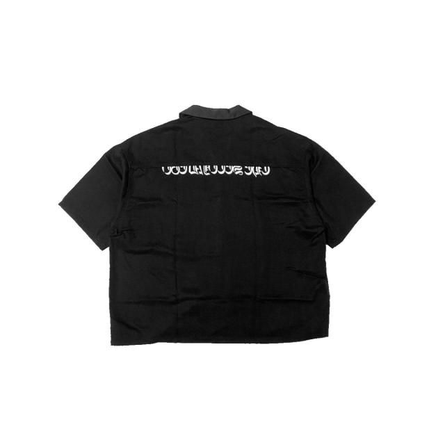 <img class='new_mark_img1' src='https://img.shop-pro.jp/img/new/icons23.gif' style='border:none;display:inline;margin:0px;padding:0px;width:auto;' />SAMPLE SALEPRDX PARADOX TOKYO - SWITCHING COLLAR SHIRTS ( BLACK ) 