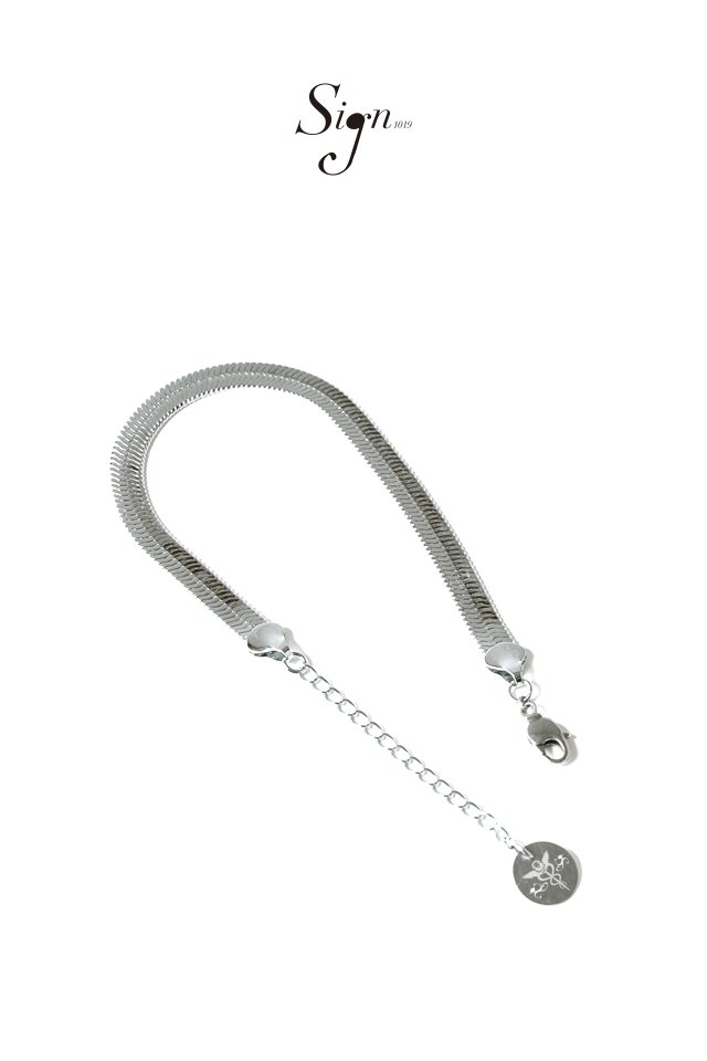 【5月下旬-6月上旬お届け予定】Sign1019 - Sign1019 
Χρόνος snake chain bracelet&anklet(SILVER)
