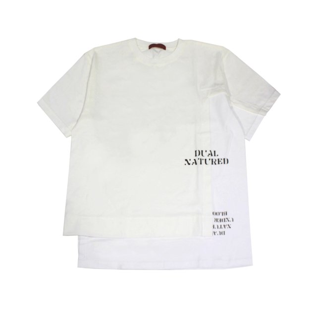 PRDX PARADOX TOKYO - “DUAL” FAKE LAYERED TEE ( WHITE ) パラドックス フェイクレイヤードTシャツ 変形デザイン