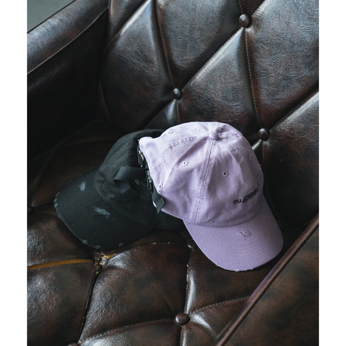 PRDX PARADOX TOKYO - DAMAGED BACK BELT CAP( LILAC ) パラドックス