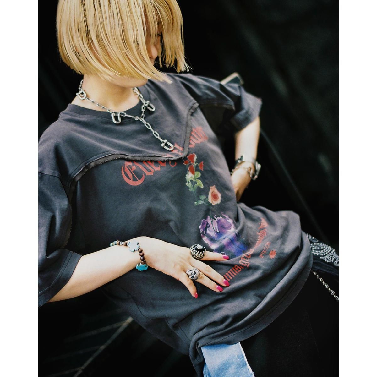 PRDX PARADOX TOKYO - REBUILD PRINTED TEE ( BLACK ) パラドックス