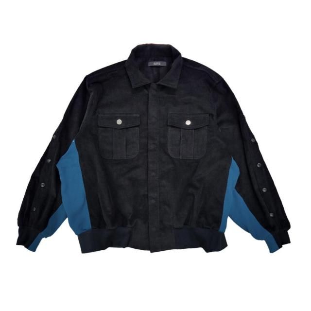 PRDX PARADOX TOKYO / SIDE SWEAT WIDE CORDUROY JACKET - BLACKBLUE ǥ㥱å