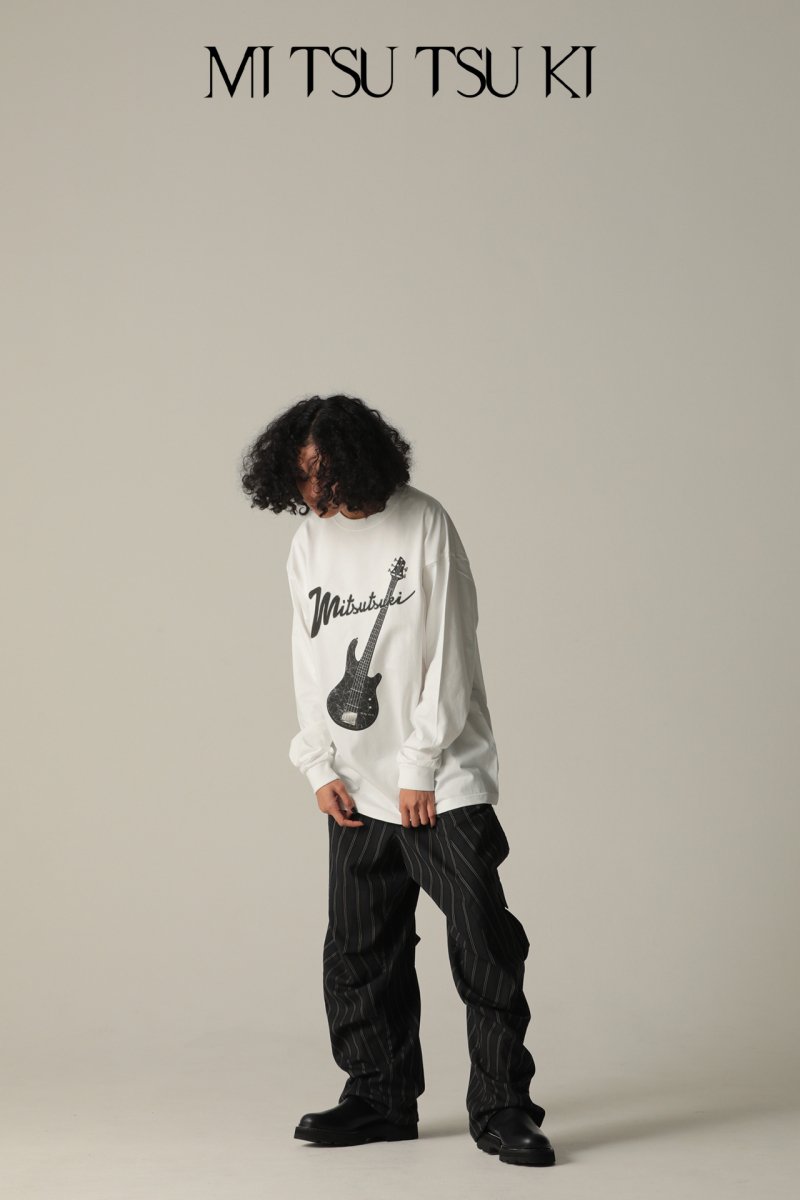 【3月下旬-4月上旬より順次お届け】mitsutsuki LOGO bass long T-SH(WHITE) - フラクタル 通販  H＞FRACTAL ONLINESHOP