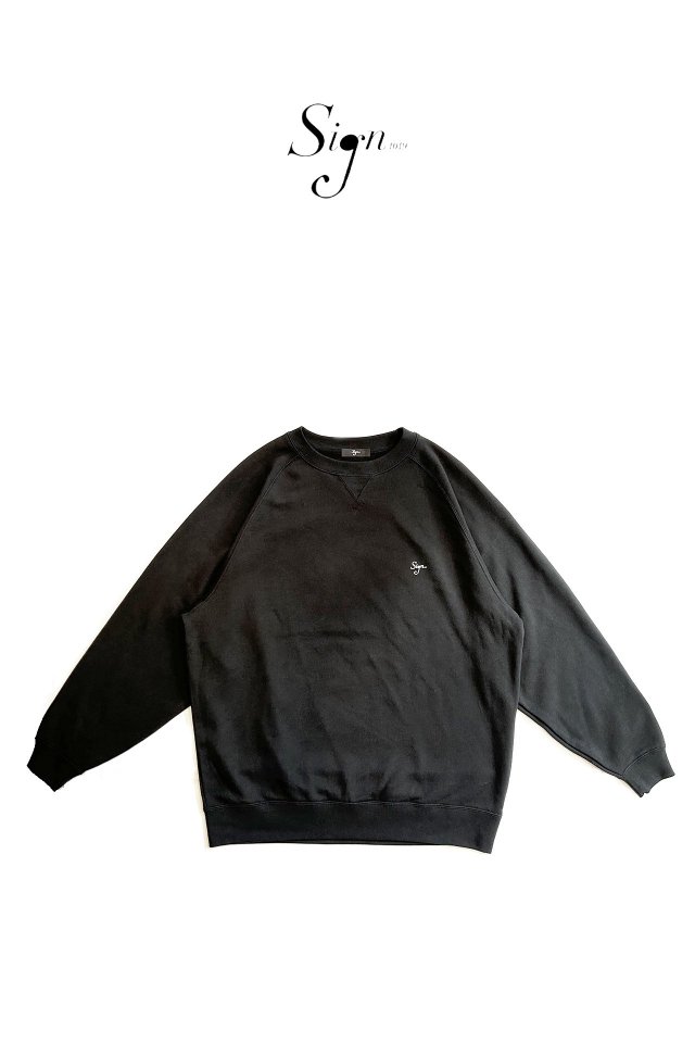 ͽ1-2ܤϤͽSign1019 - Sign1019 4LC LOGO CREW NECK SWEAT(BLACK)