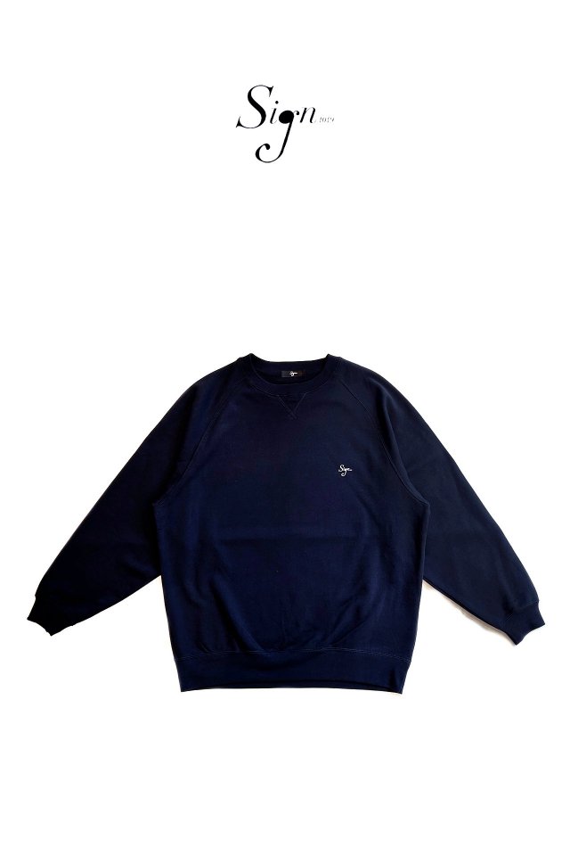 ͽ1-2ܤϤͽSign1019 - Sign1019 4LC LOGO CREW NECK SWEAT(NAVY)