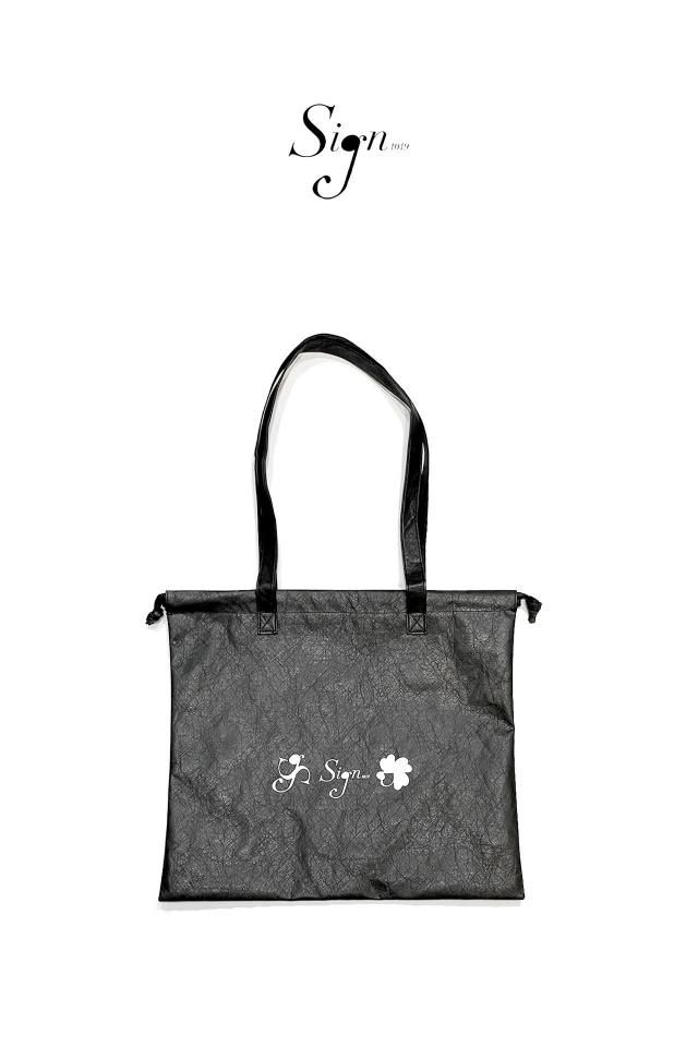 Sign1019 - Sign1019 Tyveck® PURSE Ltd. TOTE BAG(BLACK-WHITE)